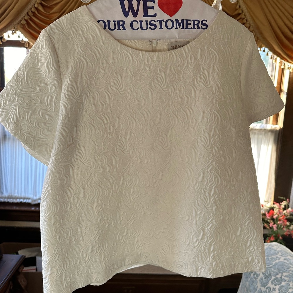 Renvy brocade top size L